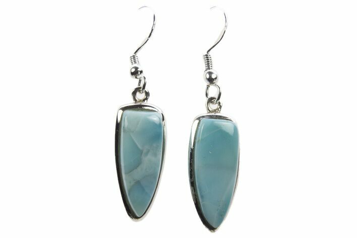 Stunning Larimar Earrings - Sterling Silver #321526